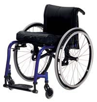 Quickie GTX Folding Wheelchair with Fixed Legrests