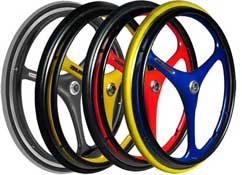 X-Core 3 Spoke Wheelchair  Wheels 25 x 1 (20-559) NOW IN COLORS