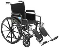 Invacare Veranda Wheelchair 18" x 16" with Removable Arms Elevating Legrests