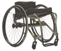 Invacare A-4 Adjustable Titanium Wheelchair with Suspension Option