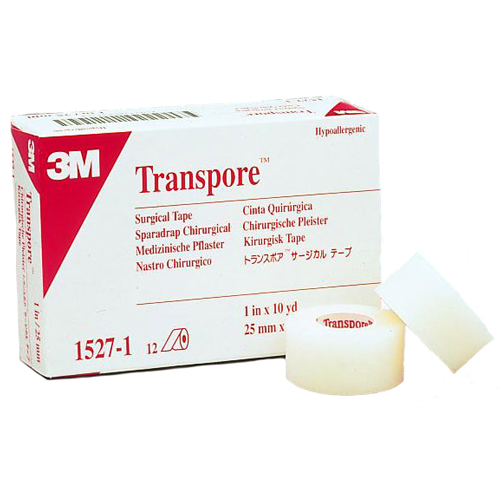 3M 15273 Transpore Clear Plastic Perforated Surgical Tape - 3 x 10 yd –  Ostomy Care Supply