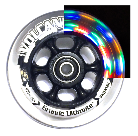 4" x 1" Lighted Roller Blade Wheelchair Casters