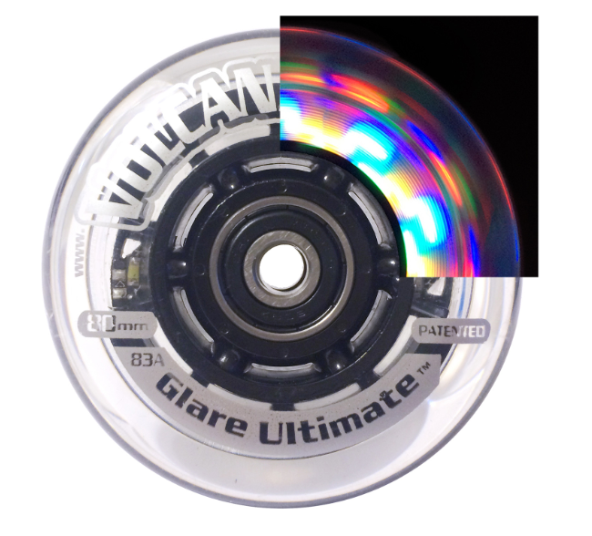 3" x 1" Lighted Wheelchair Casters