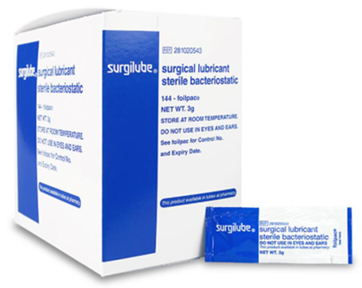 Surgilube Lubricant Foil Packs