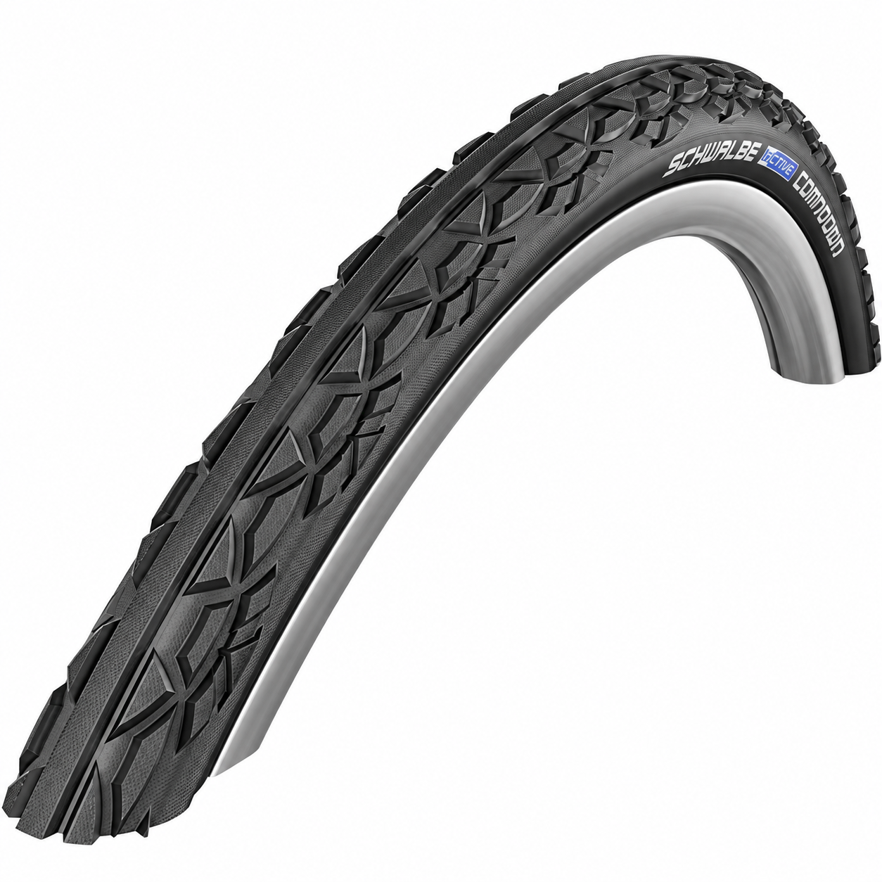 Schwalbe Downtown Black Wheelchair Tires (25-540) 24 X 1" - Wire Bead
