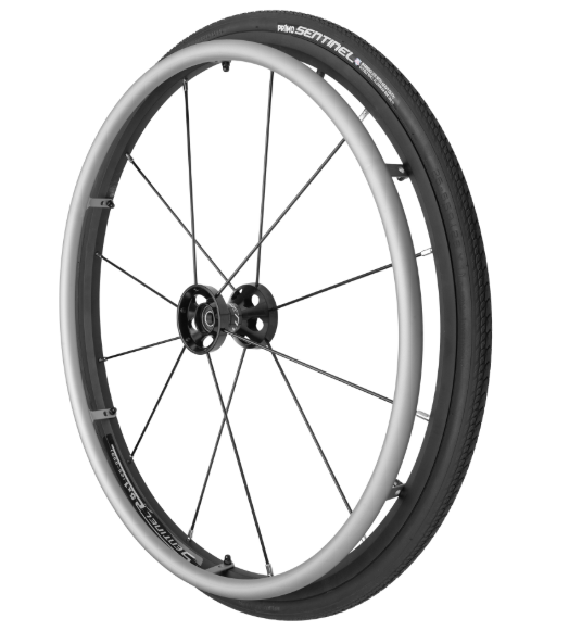 25" (559) Primo Sentinel Wheelchair Wheels w/12 Straight Pull Spokes