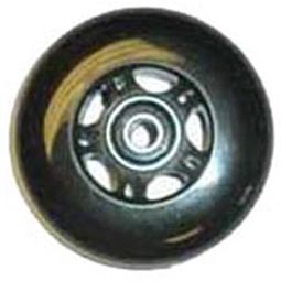 3" x 1" Black Roller Blades Wheelchair Casters