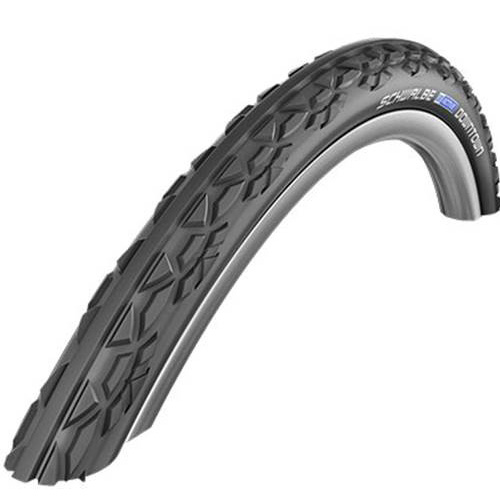 Schwalbe Downtown Black Wheelchair Tires (25-540) 24 X 1" - Wire Bead
