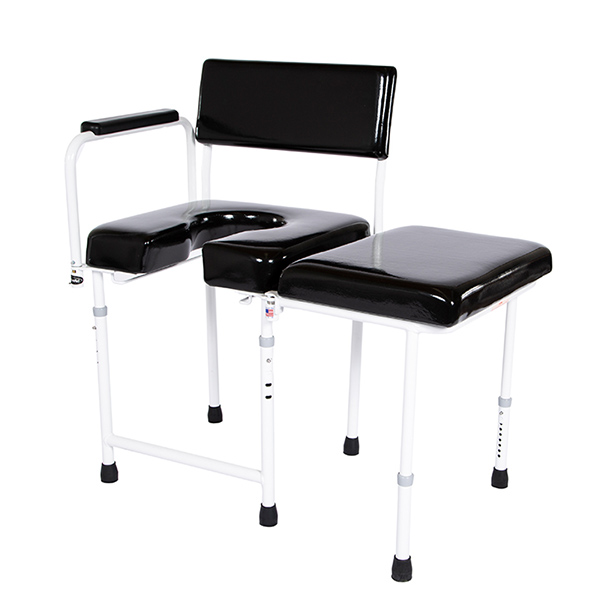Heavy-Duty Shower/Transfer Chair — Rolling Commode Chair (via SpinLife)