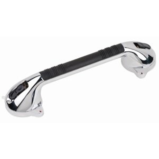 HealthSmart Chrome Suction Cup Grab Bar, 12"