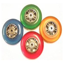 4" x 1" Wheelchair Poly Caster, 3 Colors Available