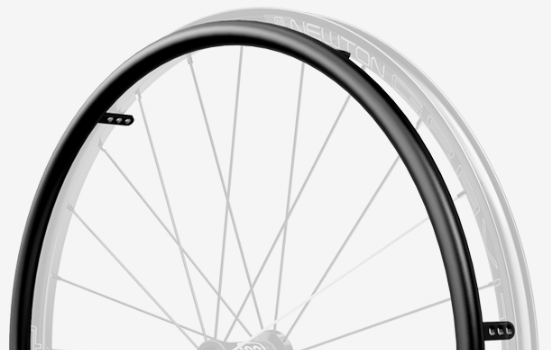 Black Aluminum Anodized Wheelchair Handrims – Choose Size
