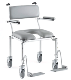 Nuprodx 4200 Heavy Duty Mobile Shower Commode Chair